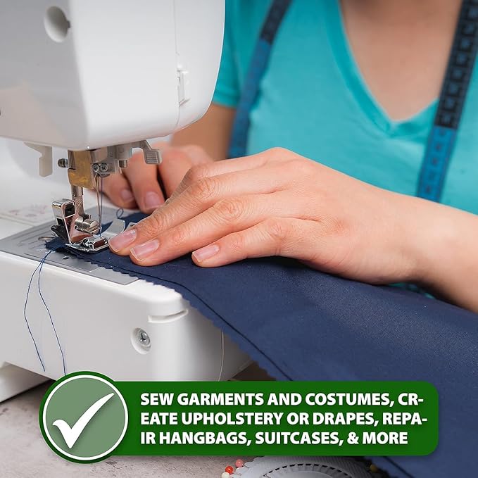Mandala Crafts Bonded Nylon Thread Turquoise Heavy Duty Sewing Threads - 800 YDs Size 207 630D T210 Tex 210 Thread for Leather Jeans Weaving Outdoor Marine Upholstery Threads