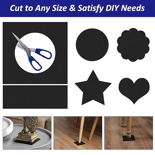 Foam Padding Sheets with Adhesive Backing - 1/4" Thick Self Stick Neoprene Insulation Foam,1/4 Inch Thick X 4 Inch Long X 4 Inch Wide (4, 1/4Inch x 4Inch x 4Inch)