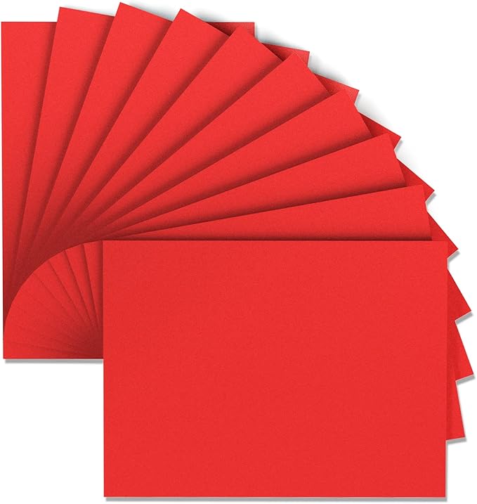 MEARCOOH Red Foam Sheets Crafts 9x12 Inch 2mm Eva Color Craft Foam Paper for Crafts Project Preschoolers Classroom Scrapbooking DIY Cosplay(10 Sheets)