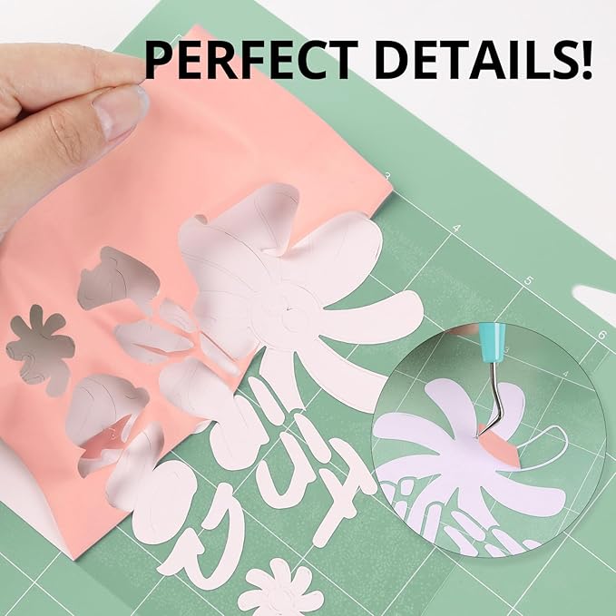 HTVRONT HTV Vinyl Roll Heat Transfer Vinyl - 12" x 8ft Peach Pink HTV Vinyl for Shirts, Iron on Vinyl Compatible with Cricut Cutting Machine - Easy to Cut & Weed for Heat Transfer Design (Peach Pink)