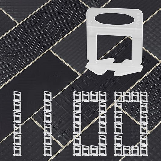 1100 Pcs Tile Leveling System Clips 1/16" (1.5mm) for Ceramic Tile and Stone Installation - DIY Tile Leveler Spacers Kit for Perfect Alignment(1100, 1/16)