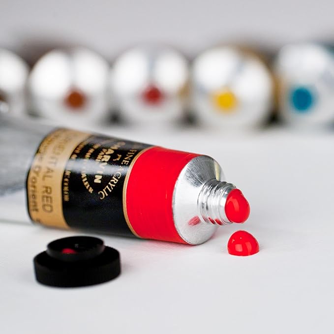 Charvin Extra Fine Professional Acrylic Paint - Raw Umber, 60ml Tube, Triple-Milled, Lightfast Pigments, Open Stock Artist Acrylic Paints in Nature-Inspired Hues