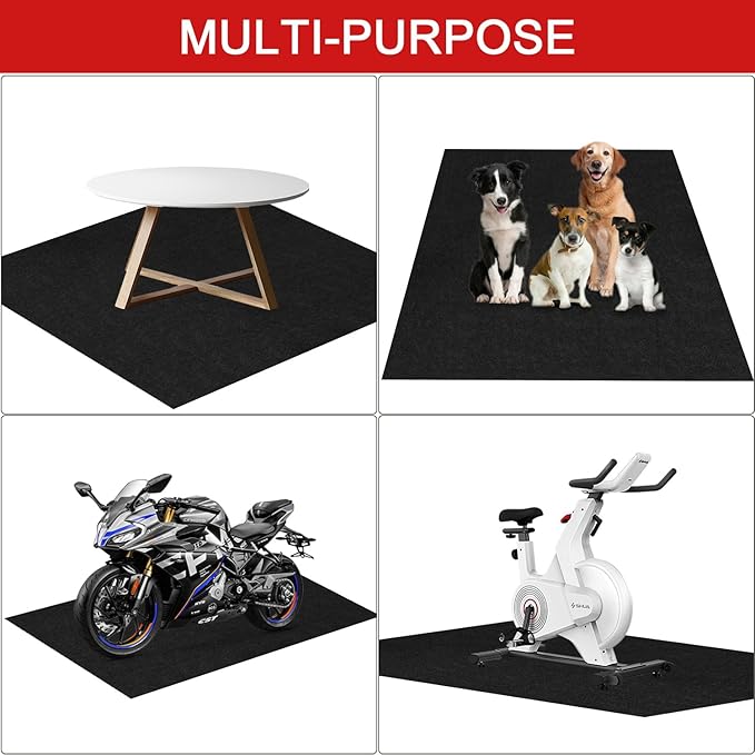 Extra-Large Garage Mat 22' x 8'10" - Durable Oil Mat for Garage Mats for Floor Under Car, Washable Garage Rug, Absorbent Floor Mats with Waterproof Liner, Garage Carpet, Oil Change Pad, Car Rug