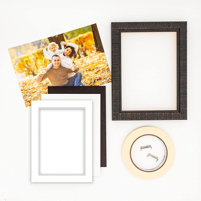 10x12 Mat for 8x10 Photo - Precut White on White Double Mat Picture Matboard for Frames Measuring 10 x 12 Inches - Bevel Cut Matte to Display Art Measuring 8 x 10 Inches - Acid Free ONE MAT