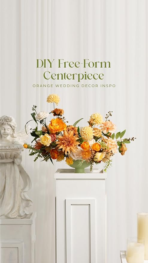 Ling's moment Creamy Yellow Dahlia Foam Artificial Flowers Real Touch Faux Fake Flower for Home Decor Graduation Baby Shower Decorations Outdoors Party Favors Wedding Centerpieces Arrangements 25pcs