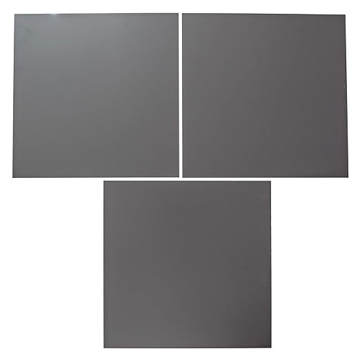 EAGLE 1: 12" x 12" 26 Gauge Sheet Metal Squares (3 Pack Per Order, Multiple Colors) Great for Arts, Crafts, DIY Home or Work Projects (12" X 12", Charcoal Grey)