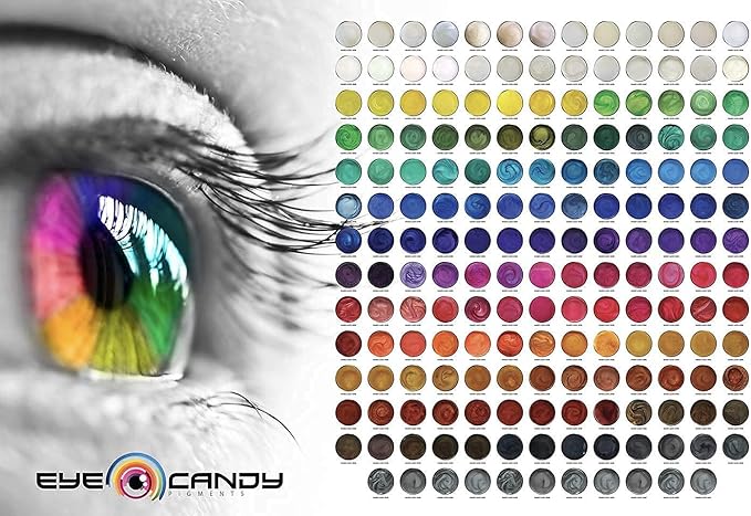 Eye Candy Pigments Premium Black Mica Powder - Samurai Black (25gr) - for Epoxy, Resin, Soap, Paint, Woodworking, Acrylic Pouring, Bath Bombs, Fishing Lures - DIY Arts and Crafts Additive