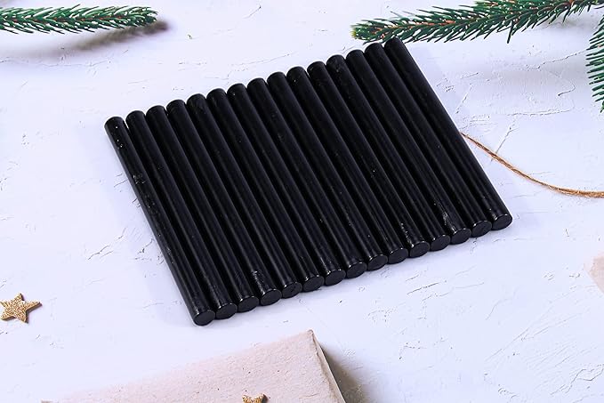 Yoption 15 Pieces Black Glue Gun Sealing Wax Sticks for Wax Seal Stamp, Great for Wedding Invitations, Cards, Envelopes