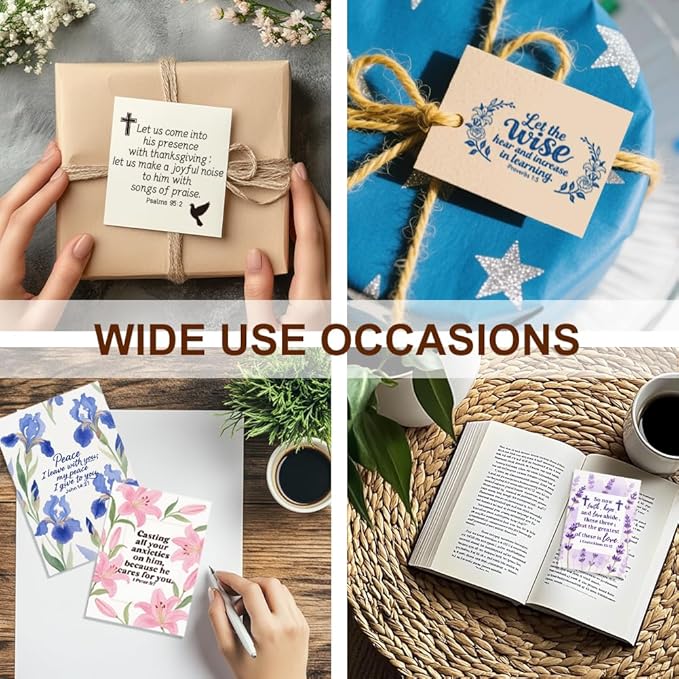 6 Pcs Christian Bible Verse Clear Stamps for Card Making Supplies 20 Craft Ink Pad 3 Acrylic Stamp Block Silicone Stamp with Bless Words Rubber Stamps for Crafting DIY Scrapbooking Journal