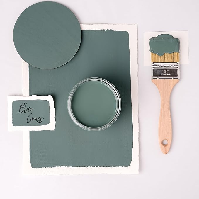 Dixie Belle Paint Company Chalk Finish Furniture Paint – Blue Grass (32oz) – Matte Chic Chalk Mineral DIY Furniture Paint