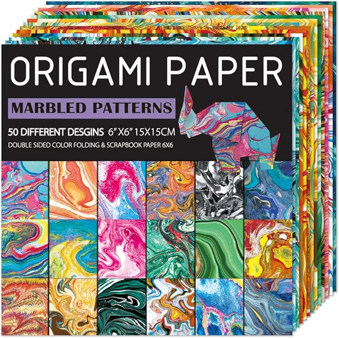 Origami Paper Kit Dobule Sided 100 Sheets 100 Colors 6 Inch Japanese Chiyo Square Easy Fold Arts Crafts DIY Handwork Origami Papers Beginner Cloth Rock Color
