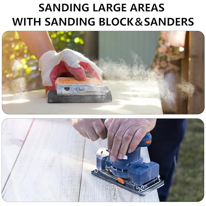 800 Grit Sandpaper, 9 x 11 Inch Wet Dry Sand Paper Hand Abrasive Sanding Sheets for Wood Metal Automotive Sanding and Polishing, Fine - 10 Sheets