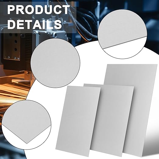 Galvanized Metal Sheet 12" x 16" x 1/16Inch Galvanized Steel Sheet Plates for Magnetic Mount Board Wall 16GA(1.50MM) Galvanized Steel Plate Panels Stock for Roof Flashing Fixing Repair, Crafts, DIY