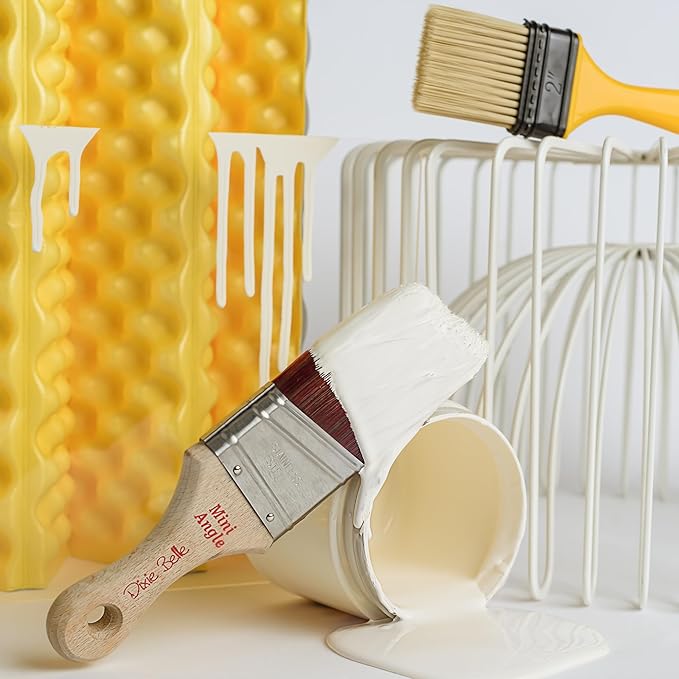 Dixie Belle Paint Company Chalk Finish Furniture Paint - Buttercream (8oz) - Matte Creamy White Chic Chalk Mineral DIY Furniture Paint