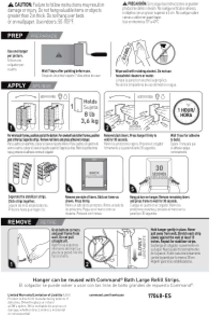 Command Universal Frame Hangers, Damage Free Hanging Picture Hangers, No Tools Frame Hanger for Living Spaces, 3 Metal Picture Frame Hangers and 8 Large Command Strips