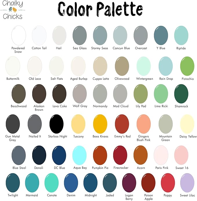 Chalky Chicks All-in-One Chalk Paint for Furniture or Cabinet - 4 Fl Oz - Matte Finish Poppy (Deep Red-Pink) for Metal, Wood Furniture Paint - No Sanding All-in-One for Home Decor & Crafts, USA Made