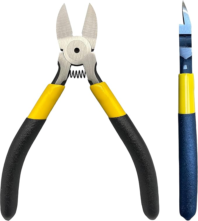 BOOSDEN 5 inch Flush Cutter, Dikes Wire Cutter for Crafting Electrical Jewelry Making, Ultra Sharp Wire Clippers
