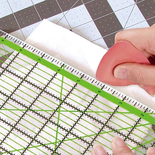 Quilting Rulers, Acrylic Quilt Ruler,4 Square Fabric Cutting Ruler (4.5"X4.5", 6"X6", 9.5"X9.5", 12.5"X12.5"), Quilting Templates with Non Slip Rings.