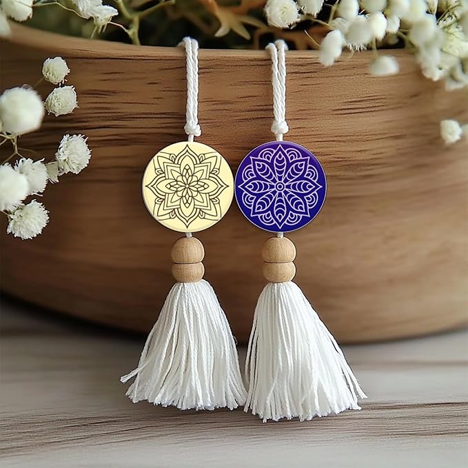 CHGCRAFT Bohemian Round Pattern Polymer Clay Texture Sheets Mandala Pattern Silicone Texture Stamp Single Image Modeling Pattern Pad for Jewelry and Clay Earrings Tools, 5.5x5.5 inch
