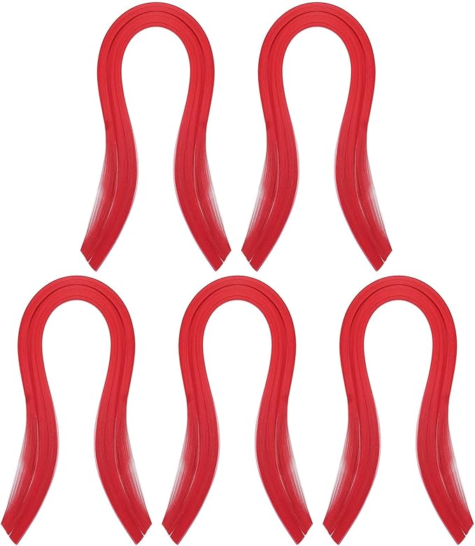 PATIKIL Quilling Strips Paper 600pcs 1.5mm 39cm Origami Paper Quilling Kits for Art DIY Hand Craft Christmas, Red