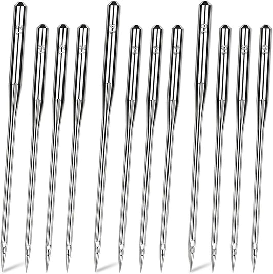 50PCS Universal Sewing Machine Needles - Sizes 80/12 90/14 100/16 Sewing Machine Needle for Fabric Canvas Leather Embroidery Jeans