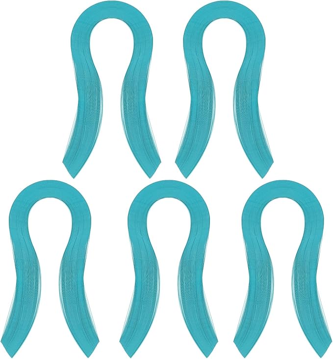 PATIKIL Quilling Strips Paper 600pcs 1.5mm 39cm Origami Paper Quilling Kits for Art DIY Hand Craft Christmas, Turquoise Blue