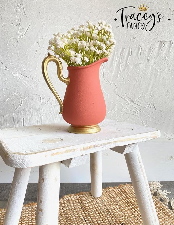 Dixie Belle Paint Company Chalk Finish Furniture Paint - Cottage Door (16oz) - Matte Dusty Coral Chic Chalk Mineral DIY Furniture Paint
