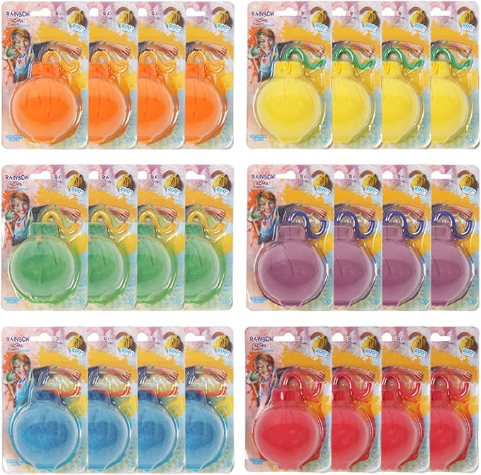 ARELUX Color Powder Balls-24 Packs Holi Powder Colors Chalk Balls,200+ Throws Each Chalk Bomb,Family Activiies Outdoor for Color Run Photography,Party Games,Friends Photoshoot,Birthday,Festival