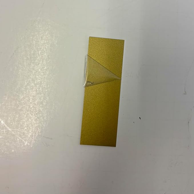 Blank Metal Plates for Laser Engraving - 4 Pack | Aluminum Sheets 0.020" Thick | CO2, Diode, Fiber Laser Compatible | Multiple Sizes & Colors (Gold (engraves black), 1x2 inch)