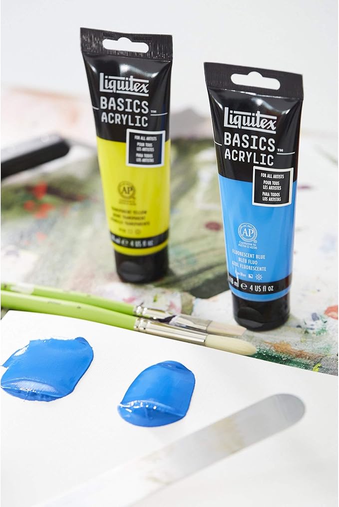 Liquitex BASICS Acrylic Paint, 118ml (4-oz) Tube, Cadmium Yellow Light Hue