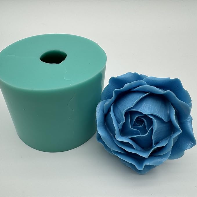 3D Rose Flower Soap Candle Wax Mold Resin Epoxy Decorated Craft Silicone Molds Chocolate Mousse Cake Mould