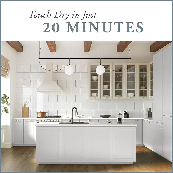 AMY HOWARD AT HOME Chalk-Based One Step Paint for Furniture, Cabinetry, Decor, Finish, and More | No Stripping, Sanding, or Priming | Ultra-Light Base | 32 Ounce | Serengeti Gray