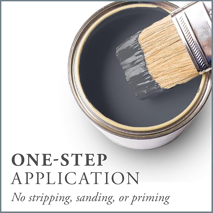 AMY HOWARD AT HOME Chalk-Based One Step Paint for Furniture, Cabinetry, Decor, Finish, and More | No Stripping, Sanding, or Priming | Medium Base | 32 Ounce | Vanderbilt Gray