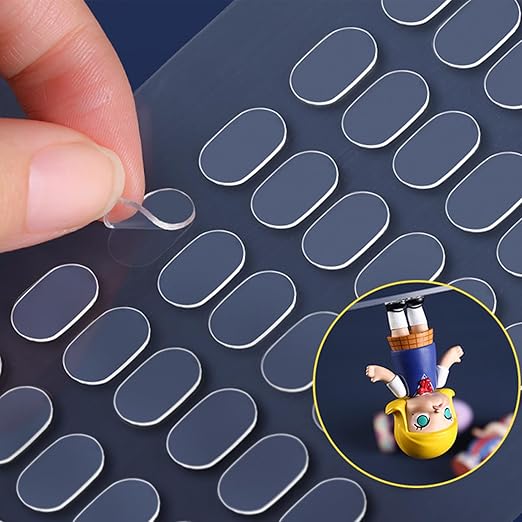 Adhesive Stick dots Two-Sided Sided Mounting Putty Stick Tack for Wall Hanging Crafts Balloons Festival Party Decorations,Clean Removable(0.31"*0.51"-600)