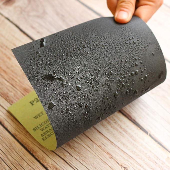 Sandpaper Sheets, 1500 Grit Dry Wet Sand Paper, 9 x 11 Inch, Silicon Carbide, for Wood Furniture Finishing, Metal Sanding and Automotive Polishing, 10 -Sheet