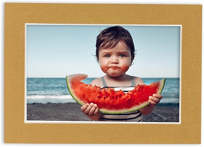 5x7 Mat for 8.5x11 Frame - Precut Mat Board Acid-Free Show Kit with Backing Board, and Clear Bags Rattan Beige 5x7 Photo Matte Made to Fit a 8.5x11 Picture Frame Matboard for Framing, Pack of 25 Mats