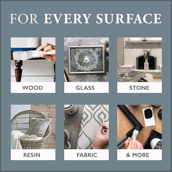 AMY HOWARD AT HOME Chalk-Based One Step Paint for Furniture, Cabinetry, Decor, Finish, and More | No Stripping, Sanding, or Priming | Ultra-Light Base | 16 Ounce | Robins Egg