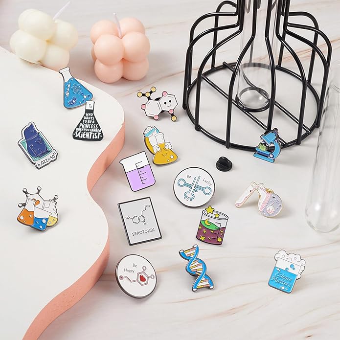 Mixed Enamel Pins for Backpacks, Beadthoven Cute Enamel Brooch Pins Set, Funny Backpack Pins, Aesthetic Lapel Badge Pins Bulk for DIY Clothes Accessories Holiday Gifts