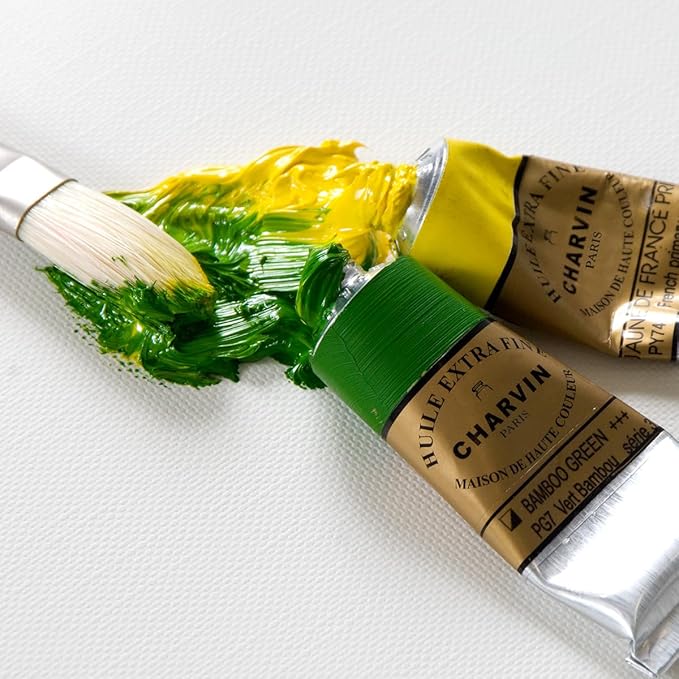 Charvin Extra Fine Oil Paint, Linen Flower Light 150 ml - Triple-Milled, Rich Texture, Poppy Oil-Based, Light-Fast, Handmade, Archival Quality
