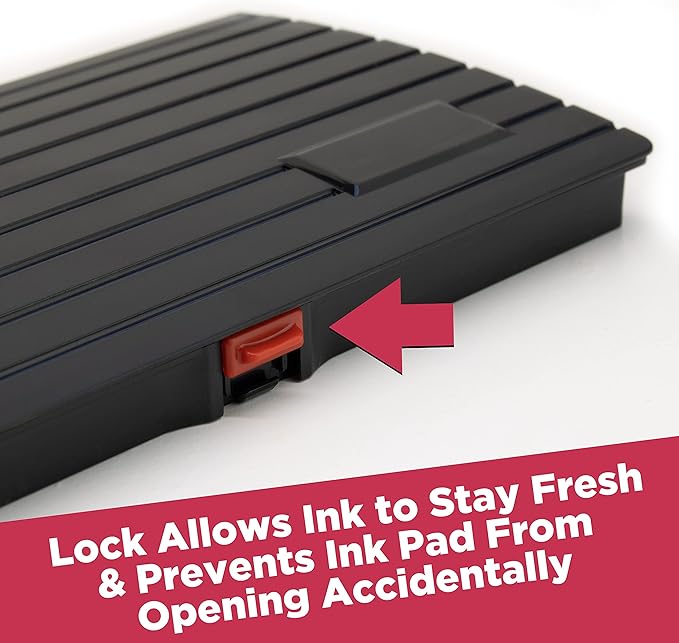 Large Premium Green Ink Stamp Pad - 3" by 6" - Quality Felt Pad
