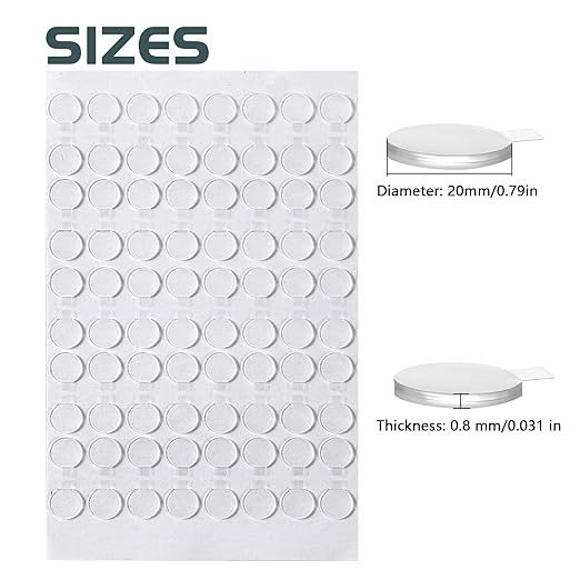 Adhesive Stick dots Two-Sided Sided Mounting Putty Stick Tack for Wall Hanging Crafts Balloons Festival Party Decorations,Clean Removable(0.79"*0.79"-660)