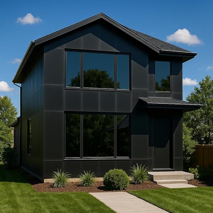 Rockrose Professional Blackout Home Window Tint Film - Sun Blocking Privacy Cover for Home Offices - Room Darkening Sun Light Blocker - 36 in X 100FT - Total Blackout