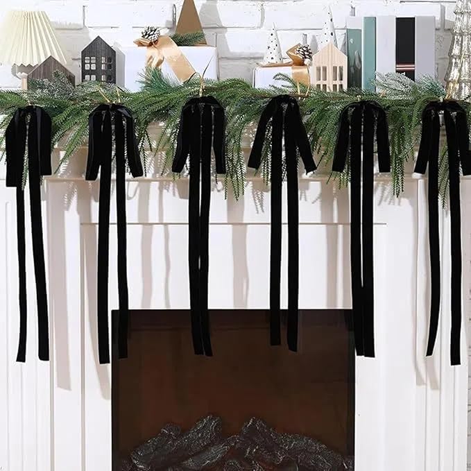 15 Yards Velvet Ribbon 1-1/2 Inch Single Face Black Velvet Ribbon Spool Prefect for Wedding, Ribbons for Gift Wrapping, Christmas Tree Ornaments Wreath Hair Bows, Ribbons for Crafts