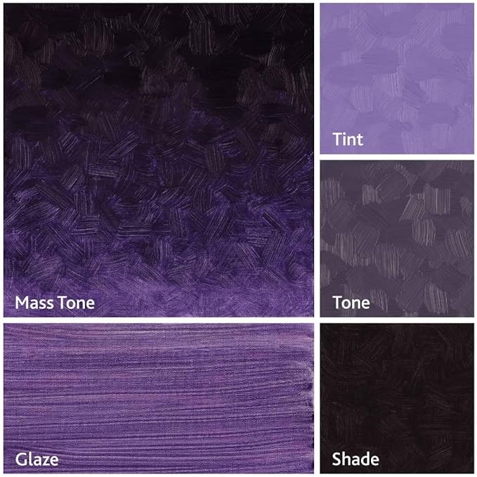 Tusc & Pine Artist Oil Paint - Ultramarine Violet, 40 ml, Non-Yellowing, Rich & Creamy Consistency, Maximum Pigment Load, Small Batch Milled Oil Paints Made in the USA for Professional Artists