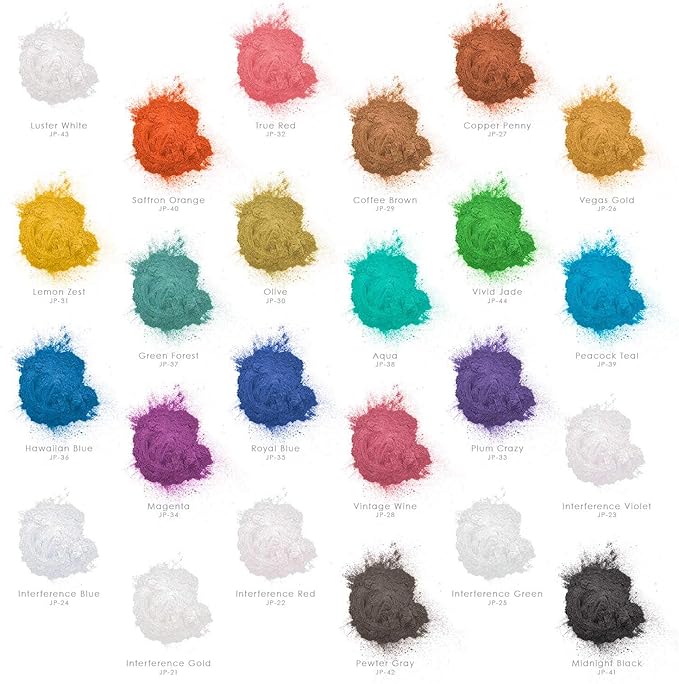 U.S. Art Supply Jewelescent Mica Pearl Pigment Powder, Magenta 3.5 oz (100g) Pouch - Cosmetic Grade, Epoxy Resin Color Pigment, Mica Powder for Resin, Soap, Slime, Candle Dye, Art, Crafts
