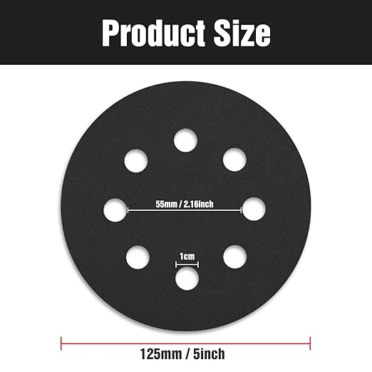 100 Pcs 5 inch Wet Dry Sanding Discs Grit 800 Hook and Loop 8 Hole Silicon Carbide Orbital Sander Sandpaper