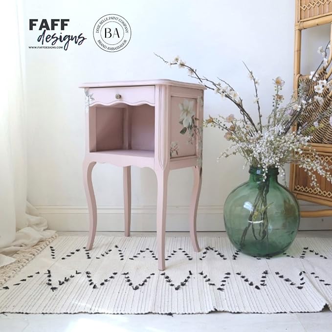 Dixie Belle Paint Company Chalk Finish Furniture Paint - Tea Rose (32oz) - Matte Muted Mauve Chic Chalk Mineral DIY Furniture Paint