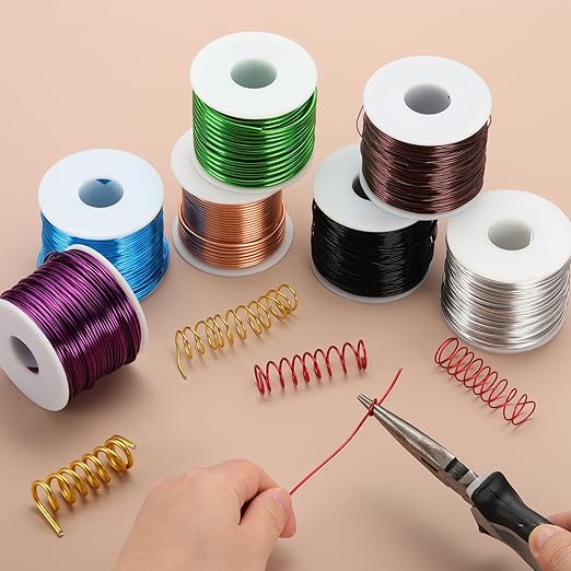 MECCANIXITY 9 Gauge Anodized Aluminum Craft Wire Bendable Bonsai Training Wire 56 Feet 3mm for Sculpting Crafts Wreath Floral Beading Jewelry Making, Purple