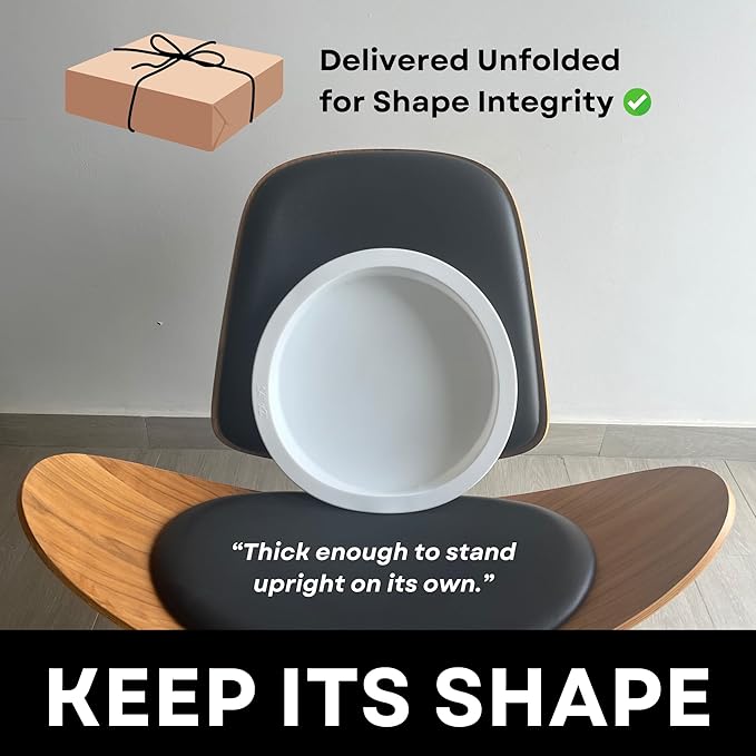 Alaskey® Premium Round Resin Table Silicone Mold 14"x2" | Durable, Reusable, No Seal Required | Large Epoxy Resin Mold for DIY Effortless River Table, Coasters, Cutting Boards, Charcuterie, and Crafts
