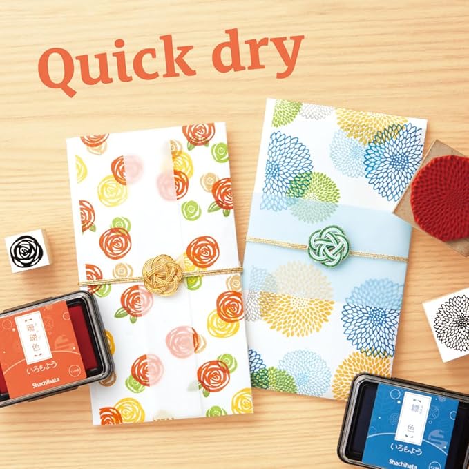 IROMOYO Stamp PAD, Traditional Japanese Ink Colour, Oil-Based Ink pad - Dark RED